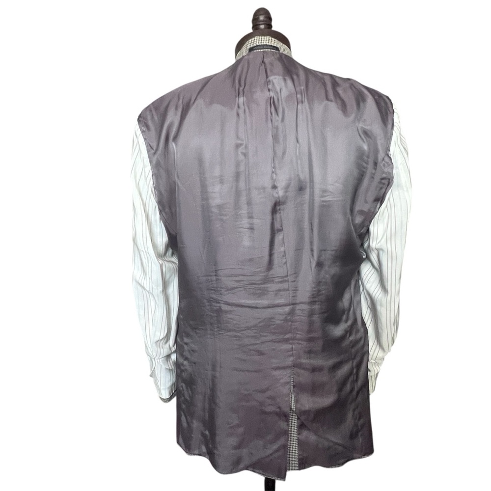 VTG Lauren Ralph Lauren Check Blazer/Jacket Gray SZ 42R Grandpa Preppy Retro - Picture 9 of 14